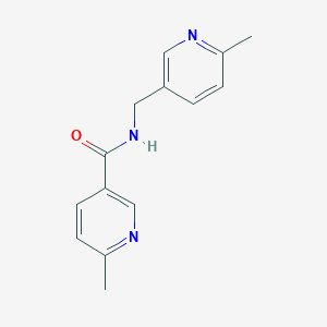 6-methyl-N-[(6-methylpyridin-3-yl)methyl]pyridine-3-carboxamide
