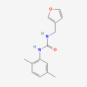 molecular formula C14H16N2O2 B7527121 1-(2,5-Dimethylphenyl)-3-(furan-3-ylmethyl)urea 