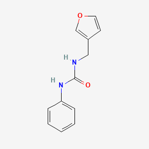 molecular formula C12H12N2O2 B7527129 1-(Furan-3-ylmethyl)-3-phenylurea 