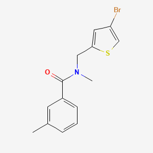 N-[(4-bromothiophen-2-yl)methyl]-N,3-dimethylbenzamide