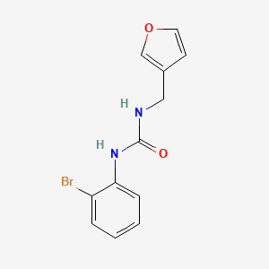 molecular formula C12H11BrN2O2 B7527150 1-(2-Bromophenyl)-3-(furan-3-ylmethyl)urea 