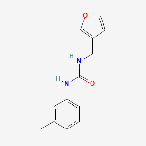 molecular formula C13H14N2O2 B7527156 1-(Furan-3-ylmethyl)-3-(3-methylphenyl)urea 