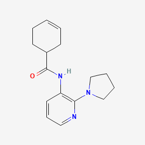 N-(2-pyrrolidin-1-ylpyridin-3-yl)cyclohex-3-ene-1-carboxamide