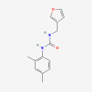 molecular formula C14H16N2O2 B7527220 1-(2,4-Dimethylphenyl)-3-(furan-3-ylmethyl)urea 