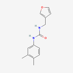 molecular formula C14H16N2O2 B7527225 1-(3,4-Dimethylphenyl)-3-(furan-3-ylmethyl)urea 