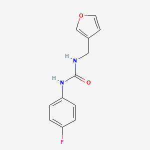 molecular formula C12H11FN2O2 B7527230 1-(4-Fluorophenyl)-3-(furan-3-ylmethyl)urea 