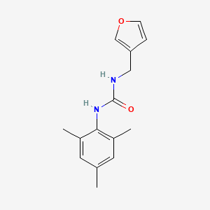 molecular formula C15H18N2O2 B7527243 1-(Furan-3-ylmethyl)-3-(2,4,6-trimethylphenyl)urea 