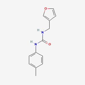 molecular formula C13H14N2O2 B7527252 1-(Furan-3-ylmethyl)-3-(4-methylphenyl)urea 