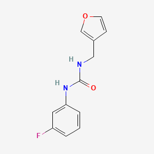 molecular formula C12H11FN2O2 B7527261 1-(3-Fluorophenyl)-3-(furan-3-ylmethyl)urea 