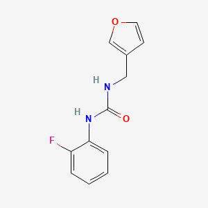 molecular formula C12H11FN2O2 B7527281 1-(2-Fluorophenyl)-3-(furan-3-ylmethyl)urea 