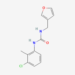 molecular formula C13H13ClN2O2 B7527300 1-(3-Chloro-2-methylphenyl)-3-(furan-3-ylmethyl)urea 