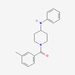 (4-Anilinopiperidin-1-yl)-(3-methylphenyl)methanone