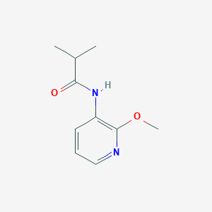 molecular formula C10H14N2O2 B7527319 N-(2-methoxypyridin-3-yl)-2-methylpropanamide 