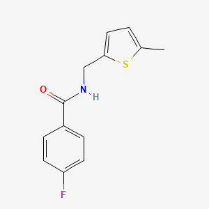 4-fluoro-N-[(5-methylthiophen-2-yl)methyl]benzamide