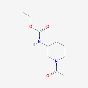 molecular formula C10H18N2O3 B7527346 ethyl N-(1-acetylpiperidin-3-yl)carbamate 