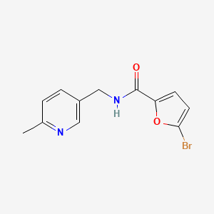 molecular formula C12H11BrN2O2 B7527367 5-bromo-N-[(6-methylpyridin-3-yl)methyl]furan-2-carboxamide 