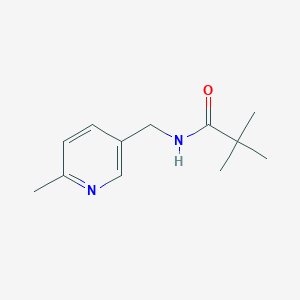 2,2-dimethyl-N-[(6-methylpyridin-3-yl)methyl]propanamide