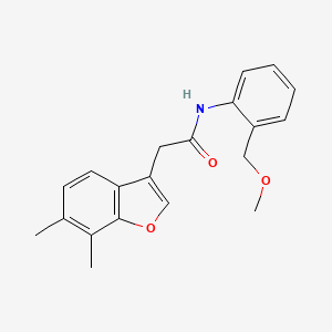 2-(6,7-dimethyl-1-benzofuran-3-yl)-N-[2-(methoxymethyl)phenyl]acetamide