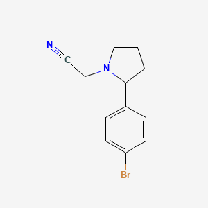 2-[2-(4-Bromophenyl)pyrrolidin-1-yl]acetonitrile