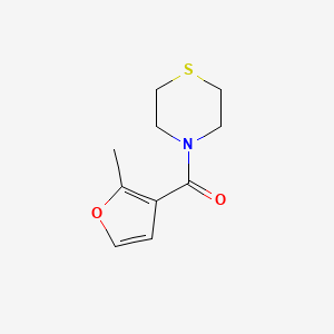 molecular formula C10H13NO2S B7527419 (2-Methylfuran-3-yl)-thiomorpholin-4-ylmethanone 