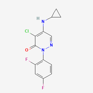 4-Chloro-5-(cyclopropylamino)-2-(2,4-difluorophenyl)pyridazin-3-one