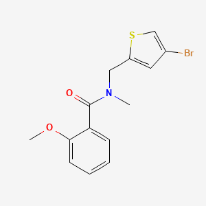 N-[(4-bromothiophen-2-yl)methyl]-2-methoxy-N-methylbenzamide