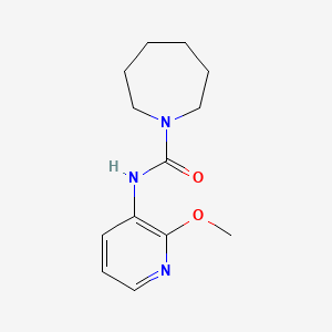 molecular formula C13H19N3O2 B7527509 N-(2-methoxypyridin-3-yl)azepane-1-carboxamide 