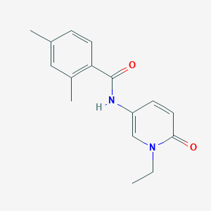 molecular formula C16H18N2O2 B7527577 N-(1-ethyl-6-oxopyridin-3-yl)-2,4-dimethylbenzamide 