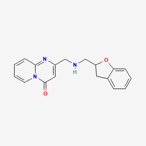 molecular formula C18H17N3O2 B7527583 2-[(2,3-Dihydro-1-benzofuran-2-ylmethylamino)methyl]pyrido[1,2-a]pyrimidin-4-one 