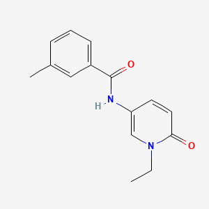 molecular formula C15H16N2O2 B7527588 N-(1-ethyl-6-oxopyridin-3-yl)-3-methylbenzamide 