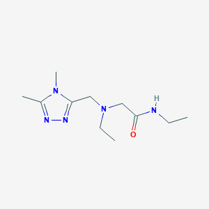 2-[(4,5-dimethyl-1,2,4-triazol-3-yl)methyl-ethylamino]-N-ethylacetamide