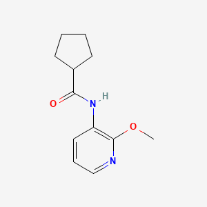molecular formula C12H16N2O2 B7527677 N-(2-methoxypyridin-3-yl)cyclopentanecarboxamide 