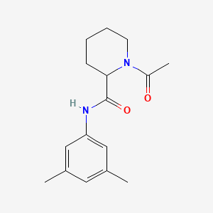 molecular formula C16H22N2O2 B7527697 1-acetyl-N-(3,5-dimethylphenyl)piperidine-2-carboxamide 