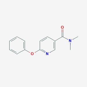 molecular formula C14H14N2O2 B7527708 N,N-Dimethyl-2-phenoxypyridine-5-carboxamide 