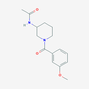 molecular formula C15H20N2O3 B7527734 N-[1-(3-methoxybenzoyl)piperidin-3-yl]acetamide 