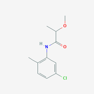 molecular formula C11H14ClNO2 B7527791 N-(5-chloro-2-methylphenyl)-2-methoxypropanamide 