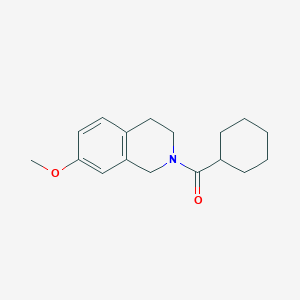 molecular formula C17H23NO2 B7527837 cyclohexyl-(7-methoxy-3,4-dihydro-1H-isoquinolin-2-yl)methanone 