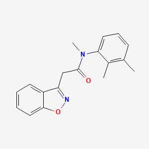 molecular formula C18H18N2O2 B7527846 2-(1,2-benzoxazol-3-yl)-N-(2,3-dimethylphenyl)-N-methylacetamide 