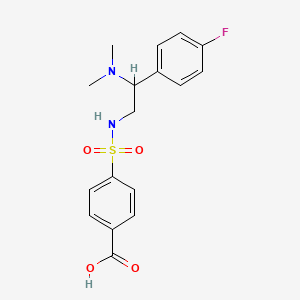 4-[[2-(Dimethylamino)-2-(4-fluorophenyl)ethyl]sulfamoyl]benzoic acid