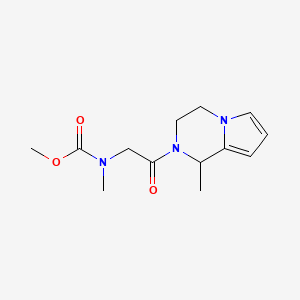 molecular formula C13H19N3O3 B7527913 methyl N-methyl-N-[2-(1-methyl-3,4-dihydro-1H-pyrrolo[1,2-a]pyrazin-2-yl)-2-oxoethyl]carbamate 