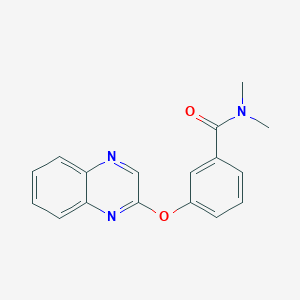 molecular formula C17H15N3O2 B7527926 N,N-dimethyl-3-quinoxalin-2-yloxybenzamide 