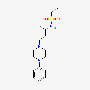 N-[4-(4-phenylpiperazin-1-yl)butan-2-yl]ethanesulfonamide