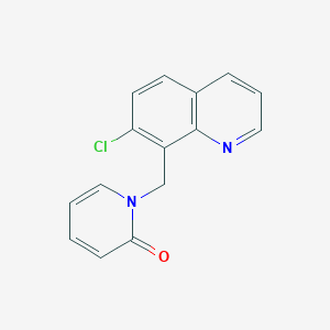 1-[(7-Chloroquinolin-8-yl)methyl]pyridin-2-one