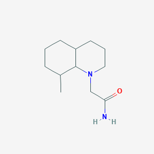 molecular formula C12H22N2O B7527953 2-(8-methyl-3,4,4a,5,6,7,8,8a-octahydro-2H-quinolin-1-yl)acetamide 