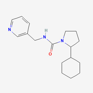 molecular formula C17H25N3O B7527966 2-cyclohexyl-N-(pyridin-3-ylmethyl)pyrrolidine-1-carboxamide 