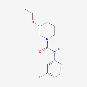 molecular formula C14H19FN2O2 B7527977 3-ethoxy-N-(3-fluorophenyl)piperidine-1-carboxamide 