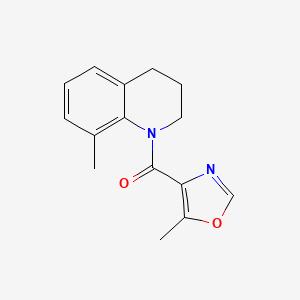 (8-methyl-3,4-dihydro-2H-quinolin-1-yl)-(5-methyl-1,3-oxazol-4-yl)methanone