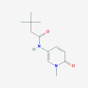 molecular formula C12H18N2O2 B7528036 3,3-dimethyl-N-(1-methyl-6-oxopyridin-3-yl)butanamide 
