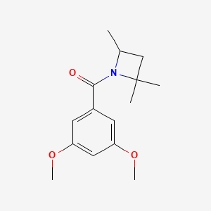 (3,5-Dimethoxyphenyl)-(2,2,4-trimethylazetidin-1-yl)methanone