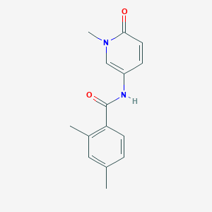 molecular formula C15H16N2O2 B7528059 2,4-dimethyl-N-(1-methyl-6-oxopyridin-3-yl)benzamide 
